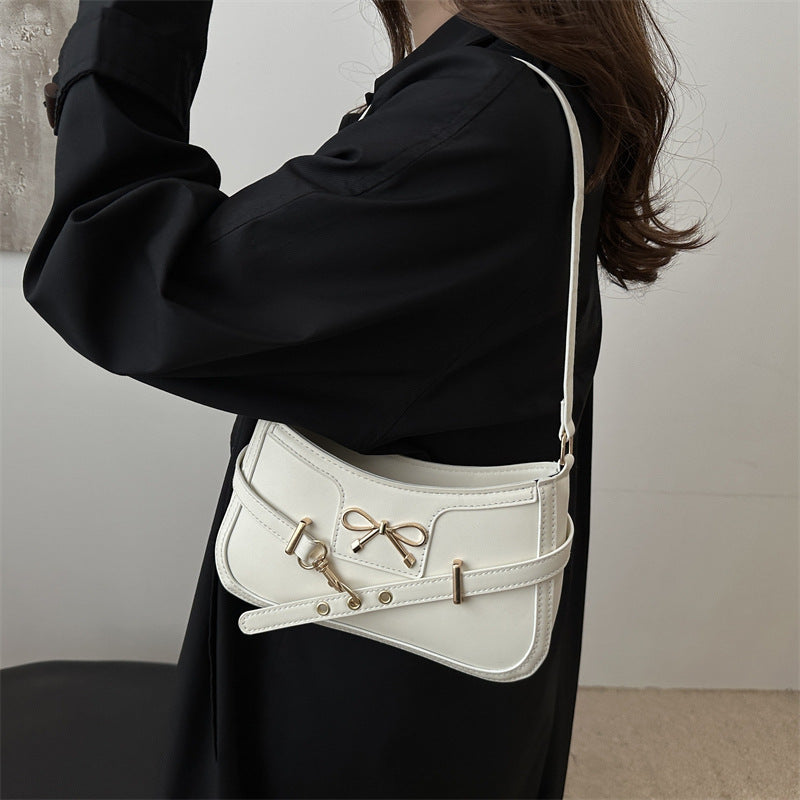 Elegant Bow Detail Crossbody Handbag