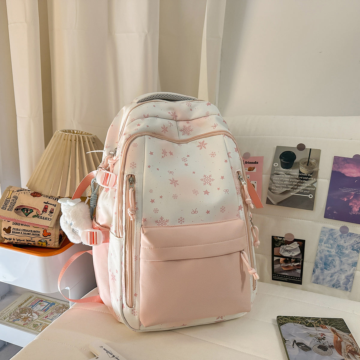 Multifunctional backpack with playful design and ergonomic padding