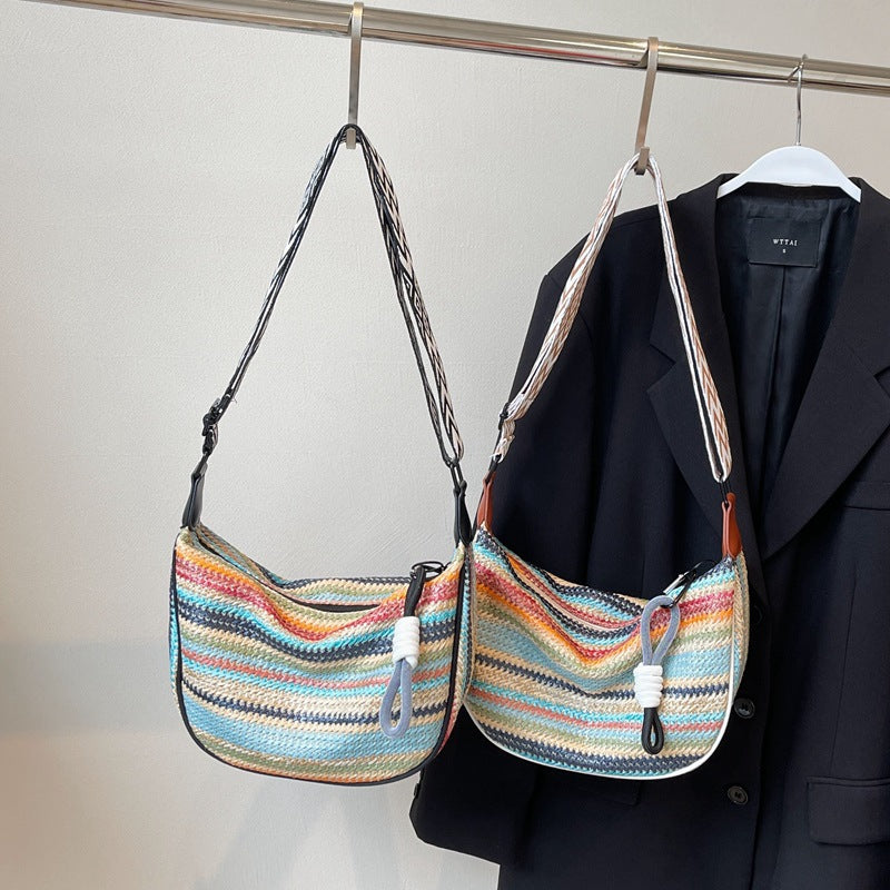 Shoulder Bag Made of Handmade, Sustainable Material