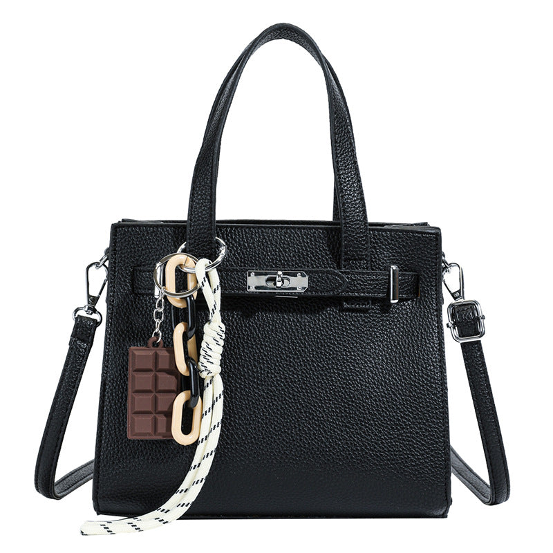 Ladies elegant mini bag with detachable pendant-https://detail.1688.com/offer/892794450422.html-Calm Wears-Black-Size: without pendant-Calm Wears