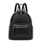 Crocodile-Embossed Mini Chic Backpack
