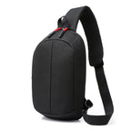 Sling backpack with breathable back and practical compartments