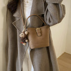 Women Hobo and Mini Handbag Set with Playful Pendant
