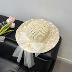 Floral Embellished Sun Hat