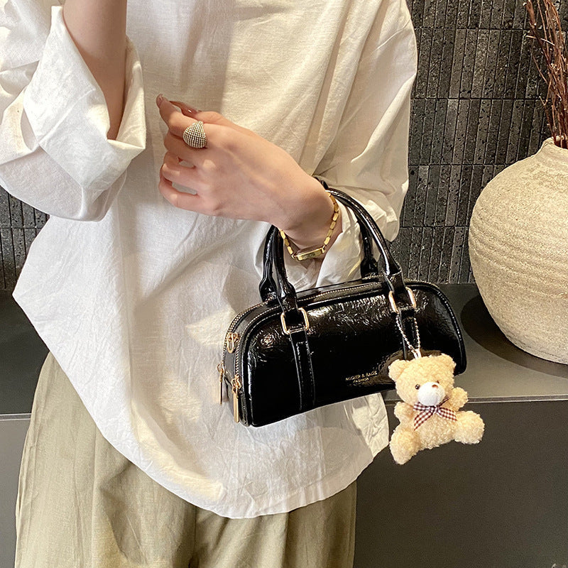 Women's mini handbag with playful teddy pendant-https://detail.1688.com/offer/1025333566529.html-Calm Wears-Black-Size: without pendant-Calm Wears