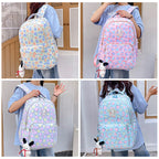 Cheerful school backpack with unique patterns and practical compartments