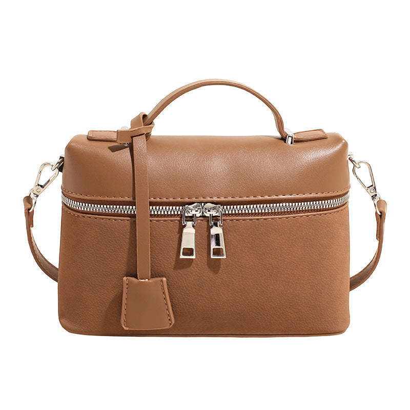 Women's mini shoulder bag with practical compartments