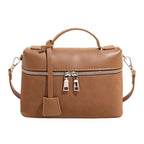 Women's mini shoulder bag with practical compartments