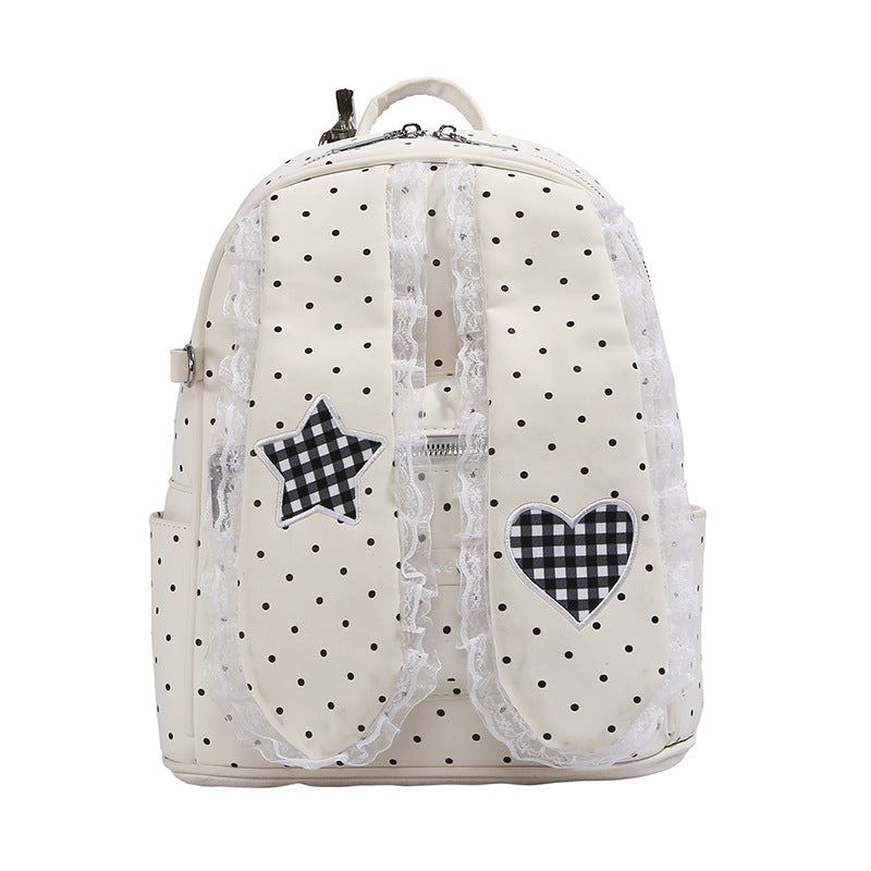 Fashionable Polka Dot Backpack
