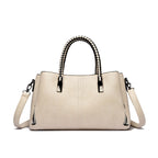Elegant Braided Handle Handbag
