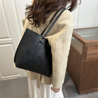 Women's elegant shopping bag with textured design-https://detail.1688.com/offer/1007496887496.html-Calm Wears-Black-nothing-Calm Wears