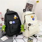 Backpack with Creative Button Design