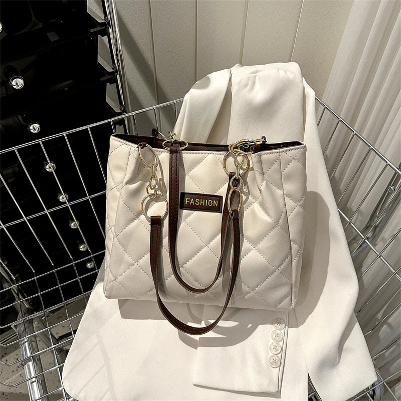 Elegant Quilted Tote Bag