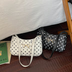 WoPolka Dot Patterned Hobo Handbag