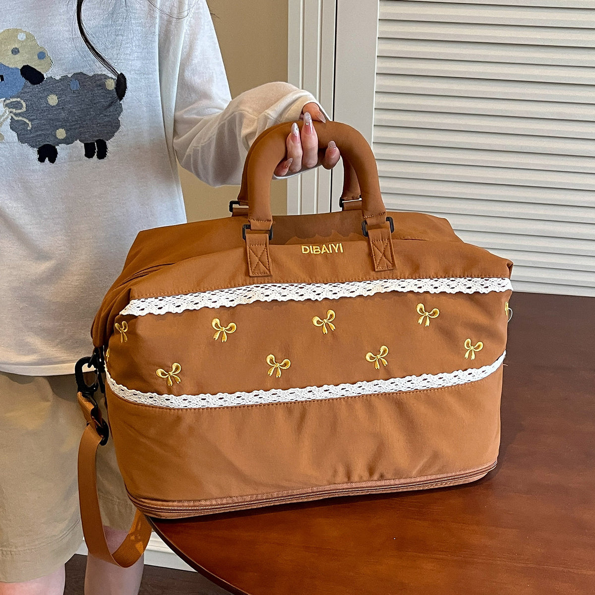 Fashionable Multi-Pocket Travel Duffle