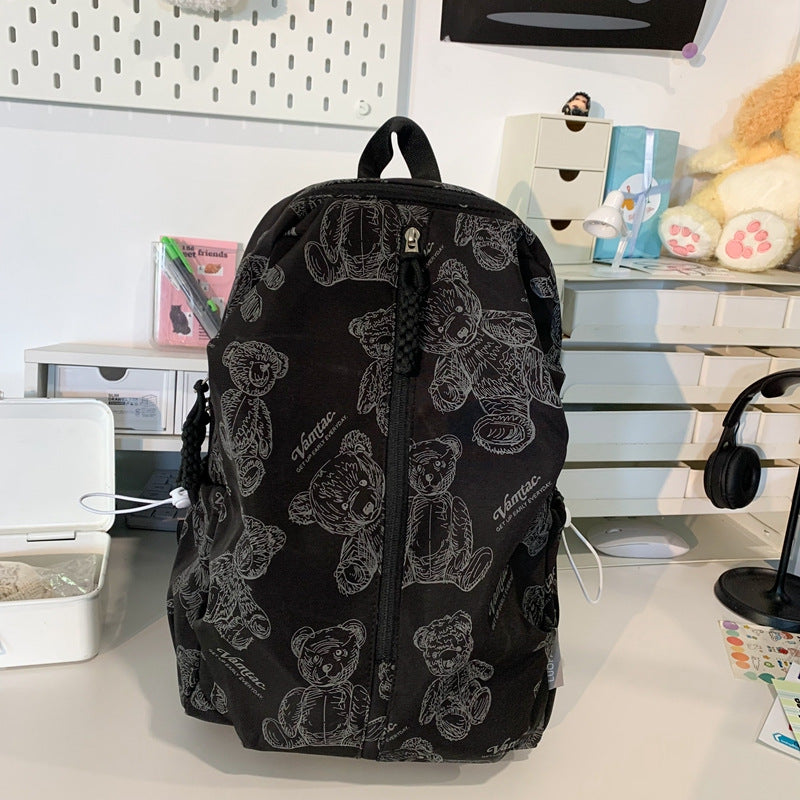 Bear-Themed Lightweight Backpack