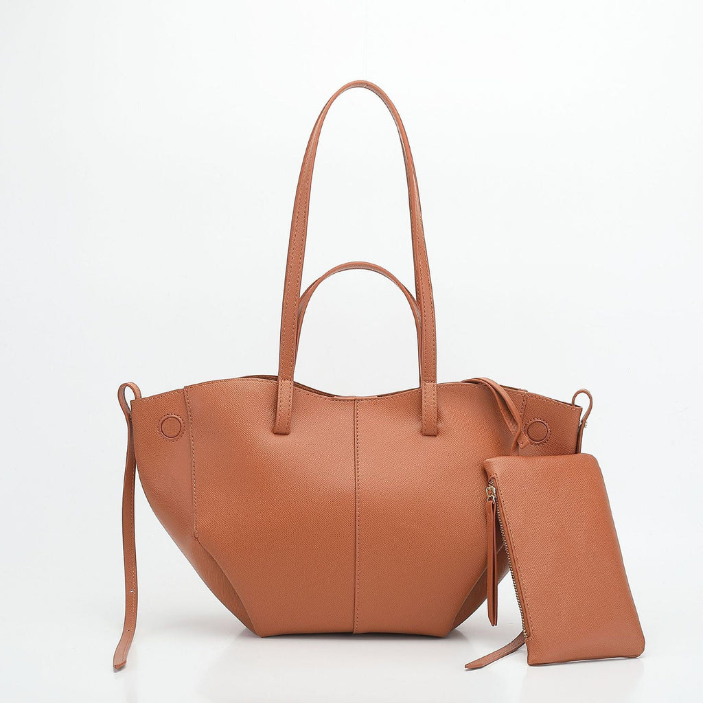 Ladies Tote Bag with practical interior pocket and detachable wallet-https://detail.1688.com/offer/869288444309.html-Calm Wears-Braun-428525-Calm Wears