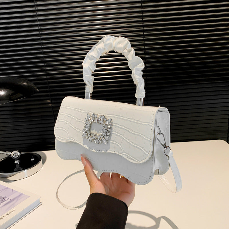 Glamorous Crocodile Texture Evening Handbag