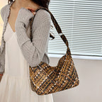 WoColorful Woven Hobo Bag