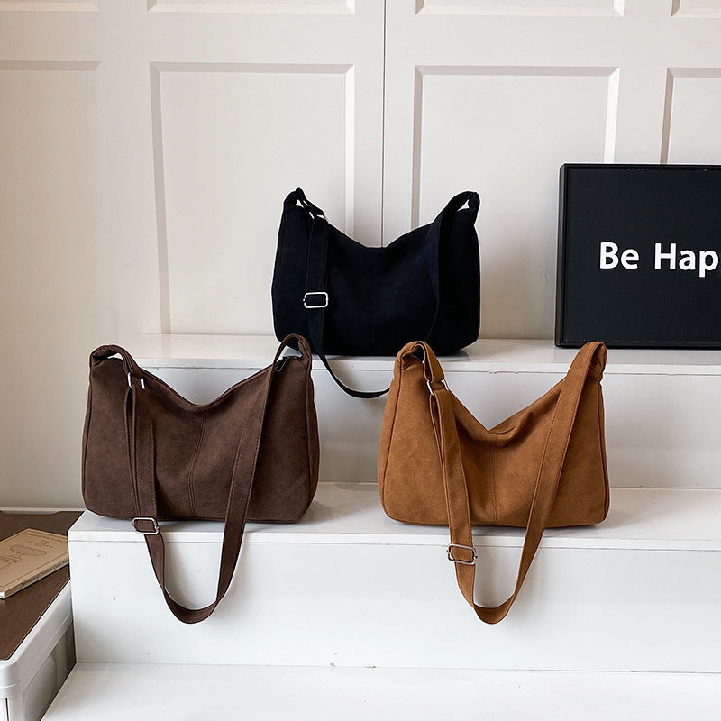 WoSoft Suede Hobo Handbag