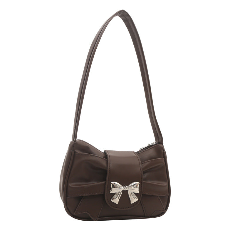 Elegant Bow Accent Shoulder Bag