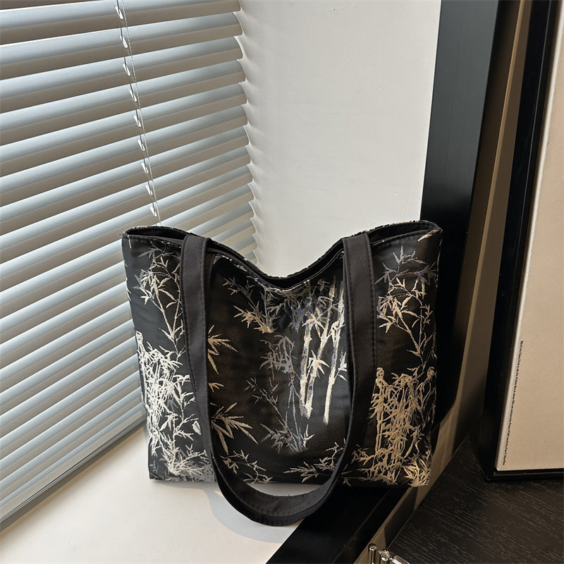 Stylish Bamboo Print Tote Bag