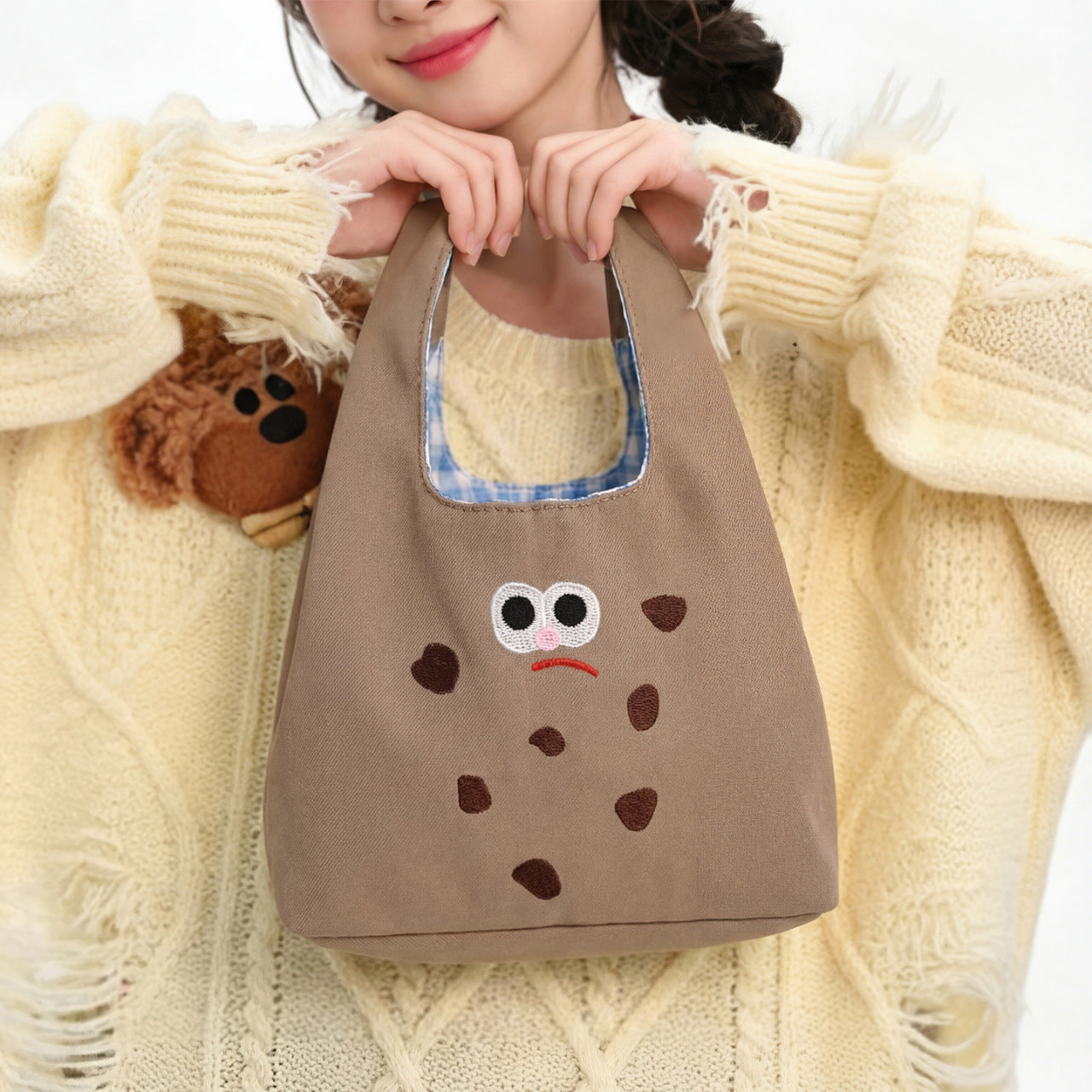 Fun Cartoon Cookie-Shaped Mini Bag