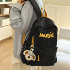 Casual Music-Themed Backpack