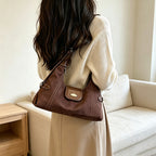 Stylish Suede Shoulder Bag