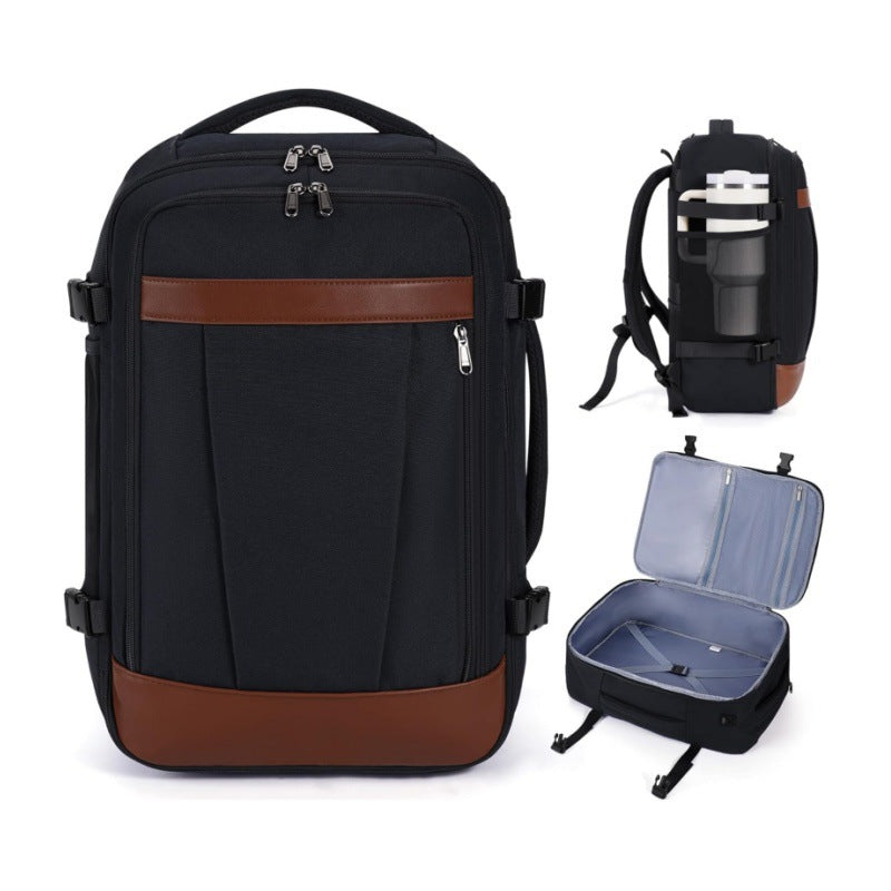 Multifunctional Business Backpack-https://detail.1688.com/offer/1042694949959.html-Calm Wears-Black-13*7*19 inch-Calm Wears