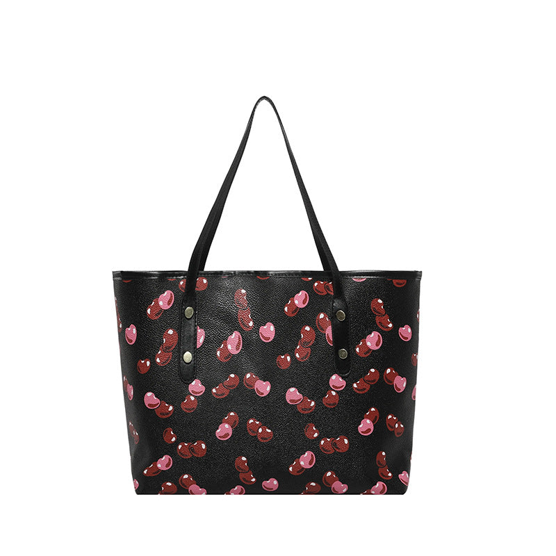 WoPlayful Cherry Patterned Tote Bag