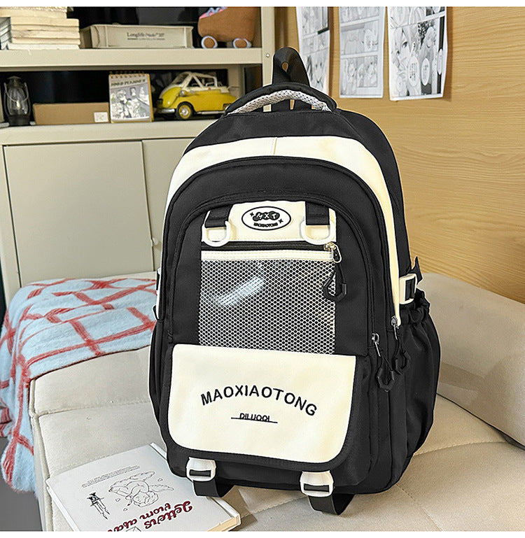 Stylish Utility School Backpack-https://detail.1688.com/offer/1057505730604.html-Calm Wears-Black-Calm Wears