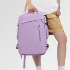 Versatile, ergonomic laptop backpack with intelligent compartment system