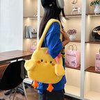 Cozy plush handbag in chicken design