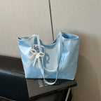 Women's stylish tote bag with practical inner pockets-https://detail.1688.com/offer/914664890411.html-Calm Wears-White-nothing-Calm Wears