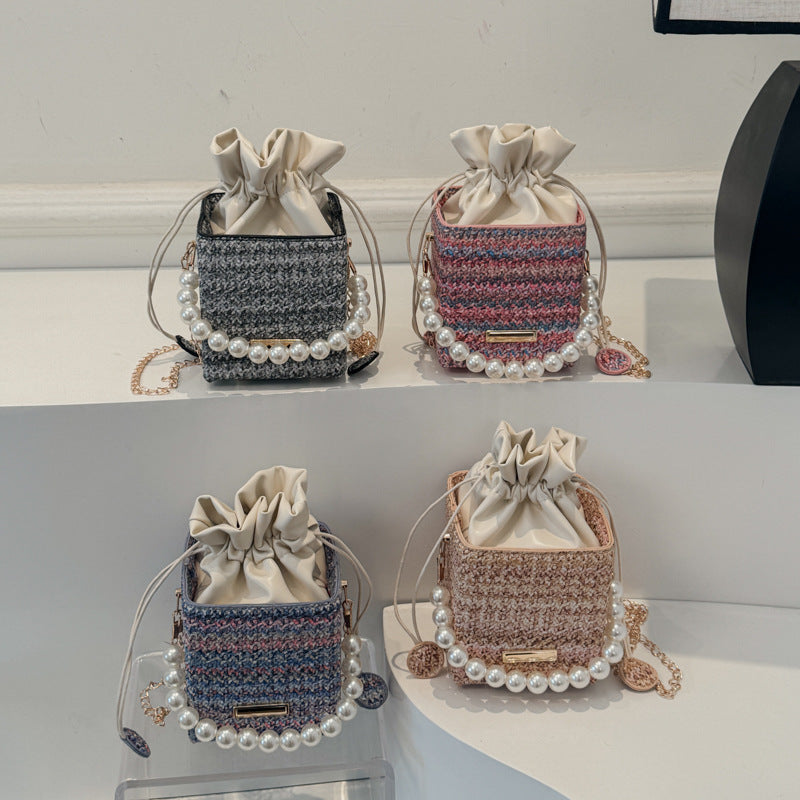 Stylish Textured Mini Handbag