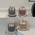 Stylish Textured Mini Handbag