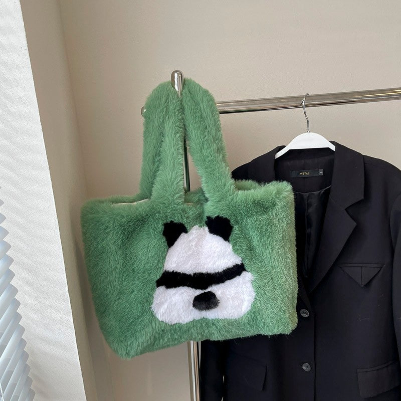 Plush shopping bag