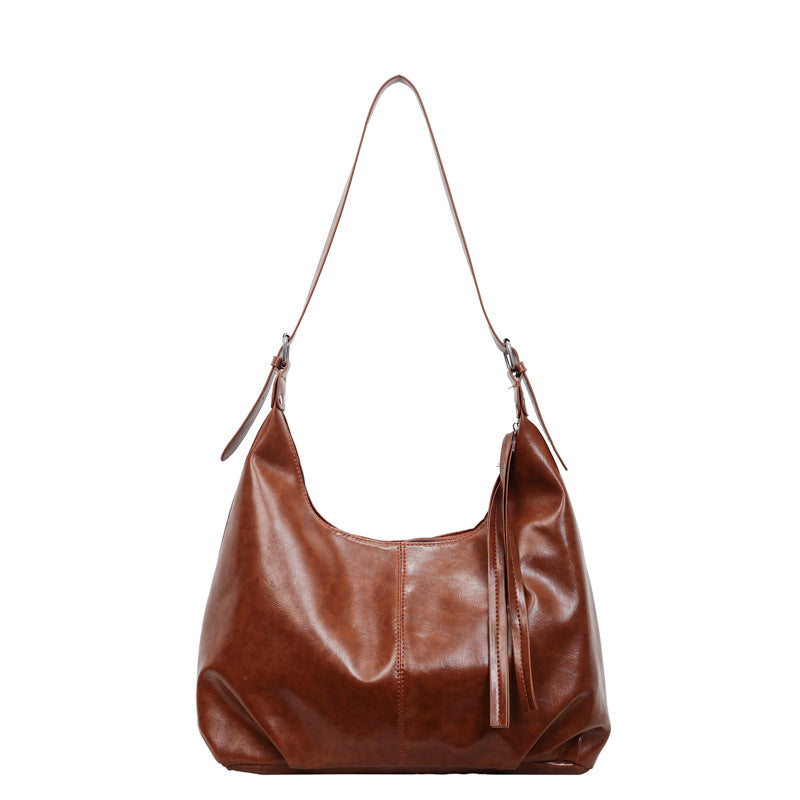 WoLuxurious Soft Leather Shoulder Bag