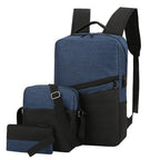 Three-Piece Versatile Backpack Set Calm Wears