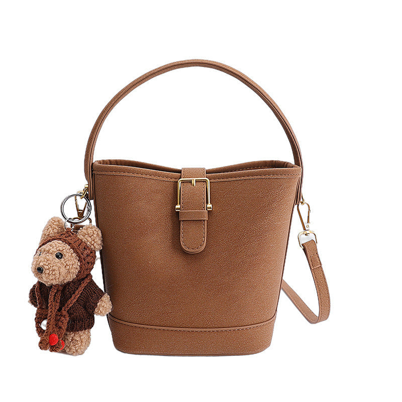 Women Hobo and Mini Handbag Set with Playful Pendant