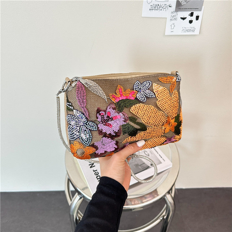 WoFloral Embellished Clutch Purse