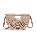 Structured Half-Circle Handbag