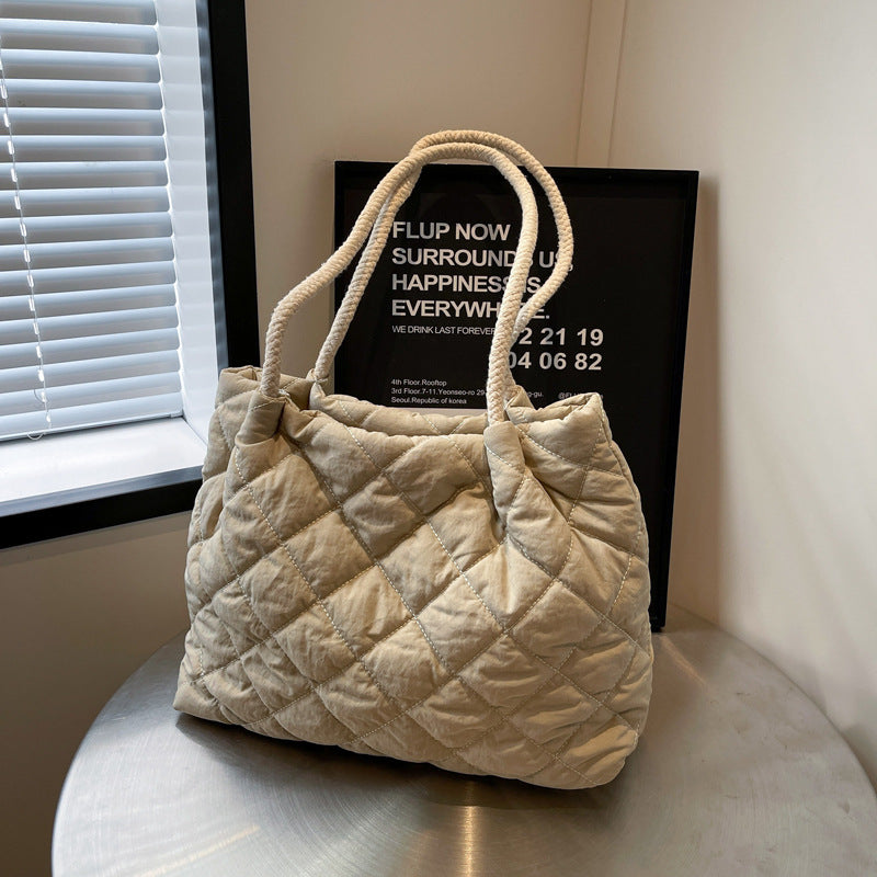 Quilted Casual Tote Calm Wears