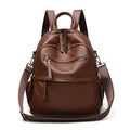 Multi-Functional Textured Leather Backpack
