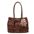 Women's Shopper Bag with floral and animal design-https://detail.1688.com/offer/1010614444747.html-Calm Wears-Braun-nothing-Calm Wears