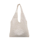 Elegant Floral Embroidered Grocery Tote Bag