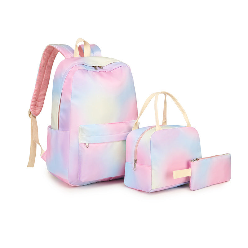 Stylish Cow Print Backpack and Accessory Set