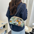 WoElegant Floral Sequin Clutch Bag