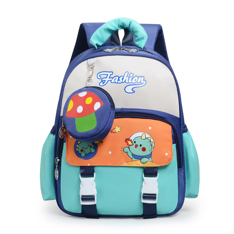 Playful Cartoon-Themed School Backpack